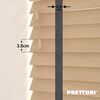 EdBevans - Spectrum Solid Wood Venetian Blind - Mono Maple 35mm Slat with Chevron Aurora 25mm Tape - Prettoni