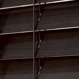 EdBevans - Spectrum Solid Wood Venetian Blind - Mono Bistre 35mm Slat with - Ladder String - Prettoni