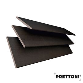 EdBevans - Spectrum Solid Wood Venetian Blind - Mono Bistre 50mm Slat with Chevron Moccasin 25mm Tape - Prettoni
