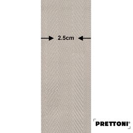 EdBevans - Spectrum Solid Wood Venetian Blind - Mono Maple 35mm Slat with Chevron Moccasin 25mm Tape - Prettoni