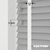 EdBevans - Spectrum Solid Wood Venetian Blind - Mono Grey 35mm Slat with Chevron Snowy 25mm Tape - Prettoni
