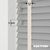 EdBevans - Spectrum Solid Wood Venetian Blind - Mono Grey 35mm Slat with Chevron Cream 25mm Tape - Prettoni