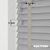 EdBevans - Spectrum Solid Wood Venetian Blind - Mono Grey 35mm Slat with Chevron Cement 25mm Tape - Prettoni