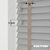 EdBevans - Spectrum Solid Wood Venetian Blind - Mono Grey 35mm Slat with Chevron Stonewall 25mm Tape - Prettoni