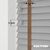 EdBevans - Spectrum Solid Wood Venetian Blind - Mono Grey 35mm Slat with Chevron Cinnamon 25mm Tape - Prettoni