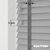 EdBevans - Spectrum Solid Wood Venetian Blind - Mono Grey 35mm Slat with Chevron Monsoon 25mm Tape - Prettoni