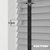 EdBevans - Spectrum Solid Wood Venetian Blind - Mono Grey 35mm Slat with Chevron Shadow 25mm Tape - Prettoni