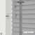 EdBevans - Spectrum Solid Wood Venetian Blind - Mono Grey 50mm Slat with Chevron Palladium 25mm Tape - Prettoni