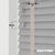 EdBevans - Spectrum Solid Wood Venetian Blind - Mono Grey 50mm Slat with Chevron Moccasin 25mm Tape - Prettoni