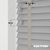 EdBevans - Spectrum Solid Wood Venetian Blind - Mono Grey 50mm Slat with Chevron Cement 25mm Tape - Prettoni