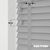 EdBevans - Spectrum Solid Wood Venetian Blind - Mono Grey 50mm Slat with Chevron Nimbus 25mm Tape - Prettoni