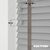 EdBevans - Spectrum Solid Wood Venetian Blind - Mono Grey 50mm Slat with Chevron Granite 25mm Tape - Prettoni