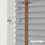 EdBevans - Spectrum Solid Wood Venetian Blind - Mono Grey 50mm Slat with Chevron Cinnamon 25mm Tape - Prettoni