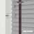 EdBevans - Spectrum Solid Wood Venetian Blind - Mono Grey 50mm Slat with Chevron Umber 25mm Tape - Prettoni