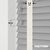 EdBevans - Spectrum Solid Wood Venetian Blind - Mono Grey 50mm Slat with Woven Feather 38mm Tape - Prettoni