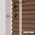 EdBevans - Spectrum Solid Wood Venetian Blind - Mono Mocha 35mm Slat with Chevron Moccasin 25mm Tape - Prettoni