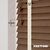 EdBevans - Spectrum Solid Wood Venetian Blind - Mono Mocha 35mm Slat with Chevron Cream 25mm Tape - Prettoni