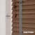 EdBevans - Spectrum Solid Wood Venetian Blind - Mono Mocha 35mm Slat with Chevron Monsoon 25mm Tape - Prettoni