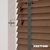EdBevans - Spectrum Solid Wood Venetian Blind - Mono Mocha 35mm Slat with Chevron Aurora 25mm Tape - Prettoni