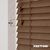 EdBevans - Spectrum Solid Wood Venetian Blind - Mono Mocha 50mm Slat with - Ladder String - Prettoni