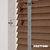EdBevans - Spectrum Solid Wood Venetian Blind - Mono Mocha 50mm Slat with Chevron Palladium 25mm Tape - Prettoni
