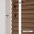 EdBevans - Spectrum Solid Wood Venetian Blind - Mono Mocha 50mm Slat with Chevron Snowy 25mm Tape - Prettoni