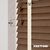 EdBevans - Spectrum Solid Wood Venetian Blind - Mono Mocha 50mm Slat with Chevron Avorio 25mm Tape - Prettoni