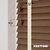 EdBevans - Spectrum Solid Wood Venetian Blind - Mono Mocha 50mm Slat with Chevron Cream 25mm Tape - Prettoni