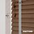 EdBevans - Spectrum Solid Wood Venetian Blind - Mono Mocha 50mm Slat with Chevron Nimbus 25mm Tape - Prettoni