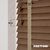 EdBevans - Spectrum Solid Wood Venetian Blind - Mono Mocha 50mm Slat with Chevron Sandrift 25mm Tape - Prettoni