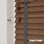 EdBevans - Spectrum Solid Wood Venetian Blind - Mono Mocha 50mm Slat with Chevron Aurora 25mm Tape - Prettoni