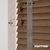 EdBevans - Spectrum Solid Wood Venetian Blind - Mono Mocha 50mm Slat with Woven Flint 38mm Tape - Prettoni