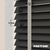 EdBevans - Spectrum Solid Wood Venetian Blind - Mono Onyx 35mm Slat with Chevron Cement 25mm Tape - Prettoni