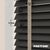 EdBevans - Spectrum Solid Wood Venetian Blind - Mono Onyx 35mm Slat with Chevron Stonewall 25mm Tape - Prettoni