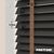 EdBevans - Spectrum Solid Wood Venetian Blind - Mono Onyx 35mm Slat with Chevron Cinnamon 25mm Tape - Prettoni