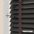 EdBevans - Spectrum Solid Wood Venetian Blind - Mono Onyx 35mm Slat with Chevron Umber 25mm Tape - Prettoni