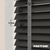 EdBevans - Spectrum Solid Wood Venetian Blind - Mono Onyx 35mm Slat with Chevron Monsoon 25mm Tape - Prettoni