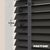 EdBevans - Spectrum Solid Wood Venetian Blind - Mono Onyx 35mm Slat with Chevron Aurora 25mm Tape - Prettoni