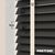 EdBevans - Spectrum Solid Wood Venetian Blind - Mono Onyx 50mm Slat with Chevron Avorio 25mm Tape - Prettoni