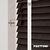 EdBevans - Spectrum Solid Wood Venetian Blind - Mono Bistre 35mm Slat with Chevron Snowy 25mm Tape - Prettoni