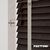 EdBevans - Spectrum Solid Wood Venetian Blind - Mono Bistre 35mm Slat with Chevron Cement 25mm Tape - Prettoni