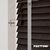 EdBevans - Spectrum Solid Wood Venetian Blind - Mono Bistre 35mm Slat with Chevron Nimbus 25mm Tape - Prettoni