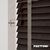 EdBevans - Spectrum Solid Wood Venetian Blind - Mono Bistre 35mm Slat with Chevron Granite 25mm Tape - Prettoni