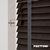 EdBevans - Spectrum Solid Wood Venetian Blind - Mono Bistre 35mm Slat with Chevron Aurora 25mm Tape - Prettoni