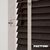 EdBevans - Spectrum Solid Wood Venetian Blind - Mono Bistre 50mm Slat with Chevron Moccasin 25mm Tape - Prettoni