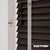 EdBevans - Spectrum Solid Wood Venetian Blind - Mono Bistre 50mm Slat with Chevron Nimbus 25mm Tape - Prettoni