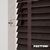 EdBevans - Spectrum Solid Wood Venetian Blind - Mono Bistre 50mm Slat with Chevron Umber 25mm Tape - Prettoni
