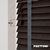 EdBevans - Spectrum Solid Wood Venetian Blind - Mono Bistre 50mm Slat with Chevron Lava 25mm Tape - Prettoni