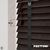 EdBevans - Spectrum Solid Wood Venetian Blind - Mono Bistre 50mm Slat with Chevron Shadow 25mm Tape - Prettoni
