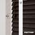 EdBevans - Spectrum Solid Wood Venetian Blind - Mono Bistre 50mm Slat with Woven Naturo 38mm Tape - Prettoni